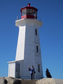 Arlene at Peggy's Cove Lighthouse
