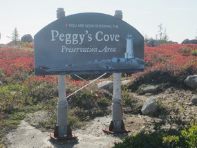 Entering the Peggy's Cove Area