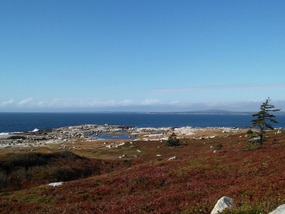 Nova Scotia Coastline -- offshore to crash site
