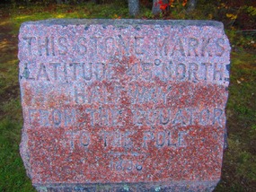 45th Parallel Marker