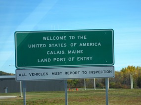 Border Crossing into Maine
