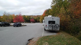 Ample RV Parking - the Visitors Center parking lot