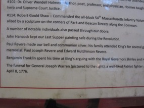 Famous early Americans who attended King's Chapel