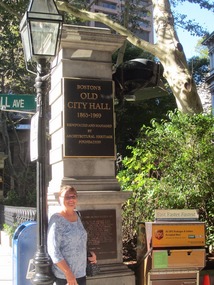 Arlene at Old City Hall gate