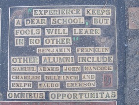 Panel on Latin School Monument
