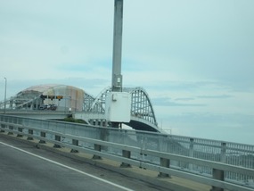 Twin bridges connecting the U.S. and Canada