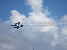 Blue Angels practice in progress!