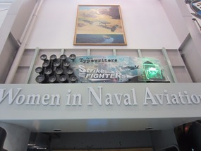 Exhibit about first women naval aviators