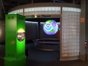 NOAA display about world-wide oceans & weather