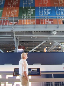 The museum looks like a containership
