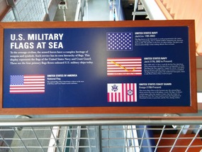 U.S. Military Flags at Sea