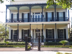 Home with lots of wrought iron decoration