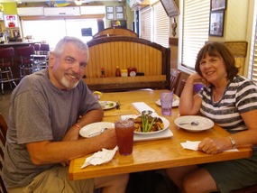 Lunch at the "Cajun Greek" in Galveston