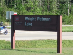 Arrival at the Wright Patman Dam & Lake