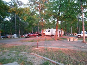 Our campsite at Rocky Point Campground