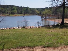End of the lake near the Wright Patman Dam