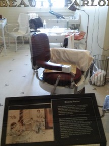 Beauty parlor on the women's side of the bathhouse