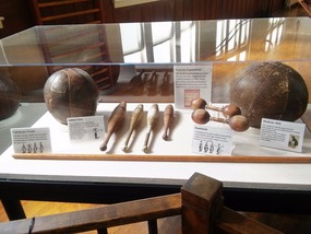 Some of the gymnasium equipment