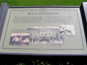 Hale Bathhouse Plaque
