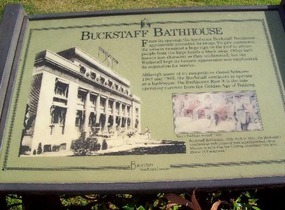 Plaque for the Buckstaff Bathhouse