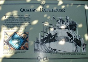 Quapaw Bathhouse Plaque