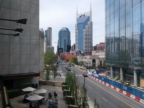 Downtown Nashville (from the CMHOF)