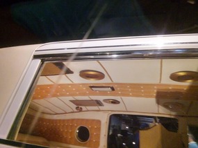 The ceiling of Presley's limo has his "gold" discs