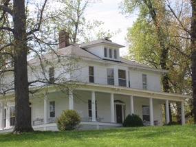 Old mansion on a country road enroute to La Grange