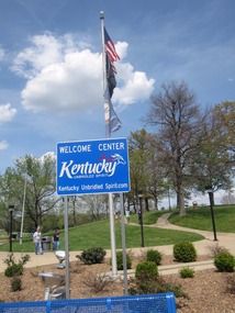 Visitors Center after crossing the border.