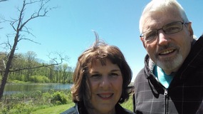 Selfie at the lake