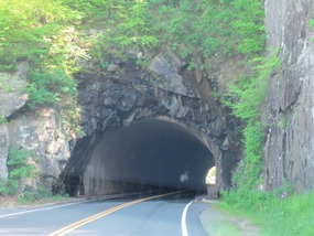 Our first tunnel driving down the Skyline Drive