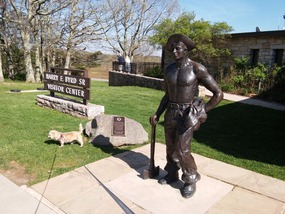 Statue to commemorate young men who built the road