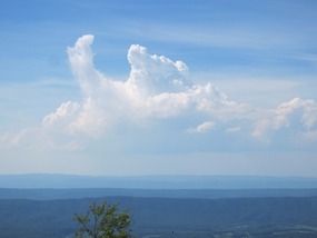 Thunderheads forming in the distance