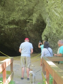 David & Roxie checking out the cave