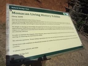 Monocan Living History exhibit