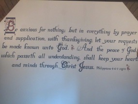Ruth Graham's favorite Scripture in Prayer Room