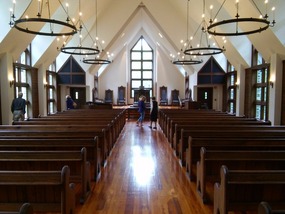 The inside of the chapel