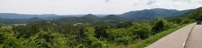 Panoramic view of west side of the Smoky Mts.