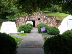 Replica tomb to represent the empty tomb of Jesus