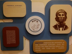 Wall of significant people for the Cherokee