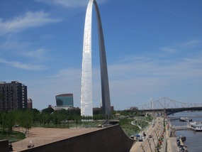 Cross over to the Riverfront Park