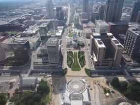 Sharon's view of the court house & downtown
