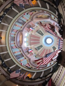 The dome inside the Court House