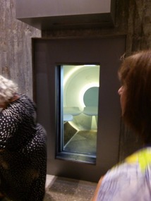 The doors open, people get out, NOW it's our turn!