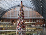 Teddy Bear Xmas Tree St Pancras Station