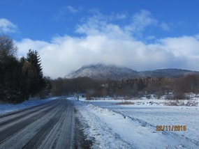 Driving up to Puy de Dome