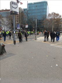Protester presence in Paris