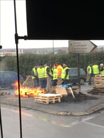 First glimpse of the Yellow Vests in France