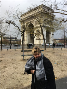 Cold, wet and windy. But hey, it's Paris