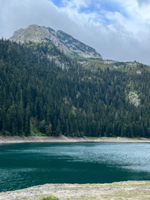 Shimmering Black Lake
